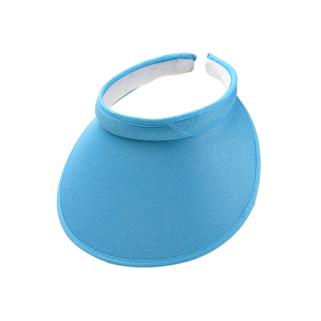 Sonducket Sombreros para el sol Protección Clip-On Gorras Visera de lino Ajustable Grandes aleros Parte vacía Color sólido Regalo deportivo Sombreros cielo azul Sonducket AP010232-11