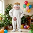 thumbnail image 6 of ZHANGDER Silly Big Mouth Monster Onesie, Cozy Plush Homewear with Shoes, 2 Years-2XL, 6 of 8