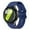 Dark Blue, variant on Silicone Smart Watch Replacement Band, Wave Texture Soft Sweatproof Wrist Strap, Adjustable Buckle Watch Band For 40Mm 44Mm Round Smart Watch Daily Sports(Beige-20MM)