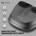 thumbnail image 2 of Shiatsu Foot Massager with Heat and Air Compression, Deep Kneading for Muscle Relief & Relaxation, Christmas Gifts for Women, Men, Fits up to Size 12, Dark Gray, 2 of 10