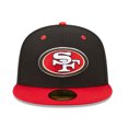 thumbnail image 2 of Men's New Era  Black/ San Francisco 49ers Flipside 2Tone 59FIFTY Fitted Hat, 2 of 6