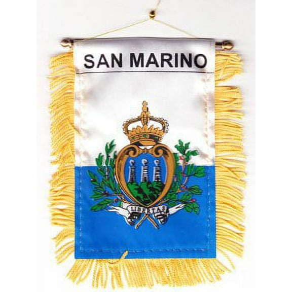 San Marino Window Hanging Flag
