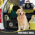 thumbnail image 6 of YouLoveIt Portable Charcoal Barbecue Grill 23.2"L*11.4"W*14.2"H For Outdoor Cooking & Grilling BBQ Patios Tailgating Enamel Black, 6 of 7