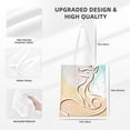 thumbnail image 4 of YFYANG Reusable Cotton Canvas Tote Shopping Bag, Fox Line Art Washable Portable Grocery Bag for Daily Travel, 4 of 8
