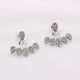 thumbnail image 4 of Pendientes Heart Stud Sunnimix Moda Melocotón Crystal Rhinestone, 4 of 8