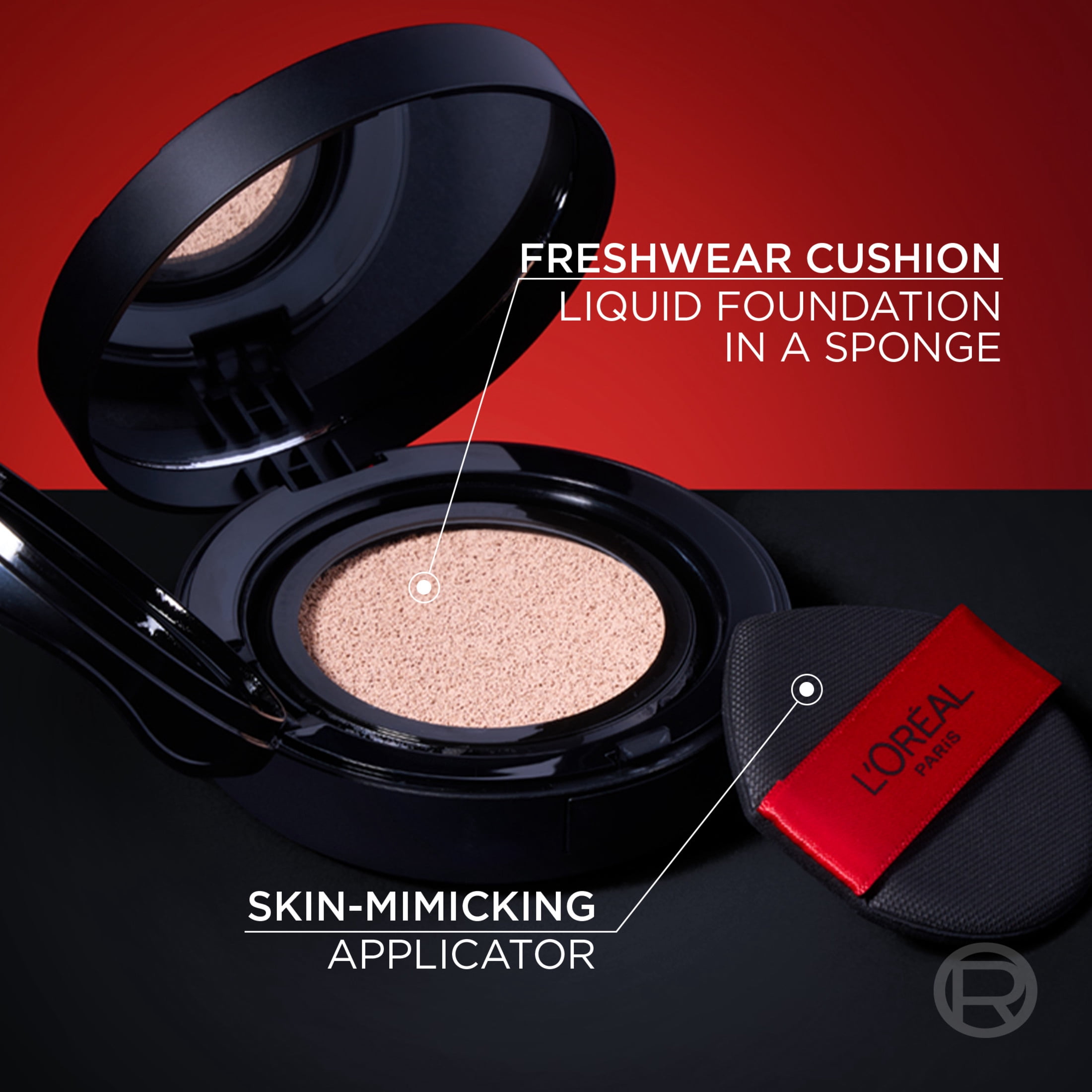 L'Oréal Paris Infallible Fresh Wear Cushion Foundation, up to 24H Breathable Coverage, C220,