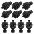 thumbnail image 1 of GOOHOCHY 12pcs Decorative End Cap Plastic Drapery Pole Ends for Home Decor, 1 of 6