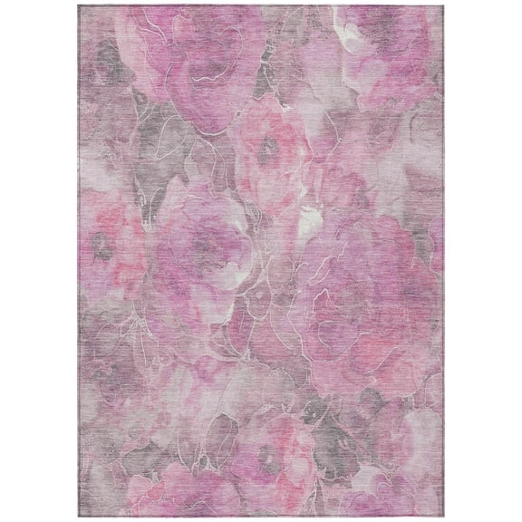 Dalyn Rugs Machine Washable Indoor/Outdoor Chantille Pink 2'6" x 3'10" Rug