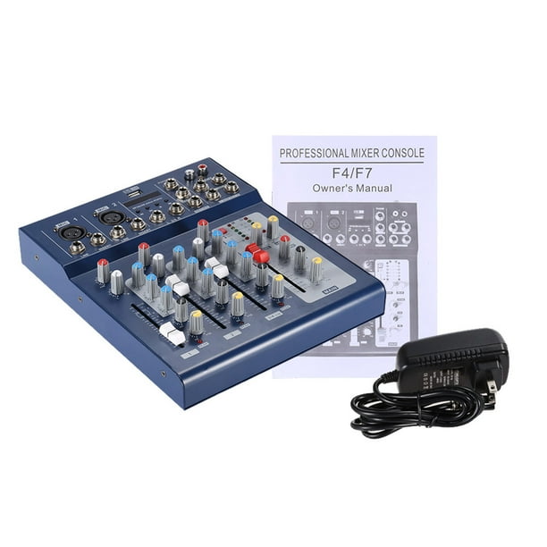 Consola de mezclado Irfora ammoon F4-USB 3 Canales Digital Audio