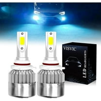 Blue Led Headlights, 9012 LED Headlight Bulbs Ice Blue 8000K COB Headlights Conversion Kit For High & Low Beam Daytime Running Lights, Plug & Play, Pack of 2