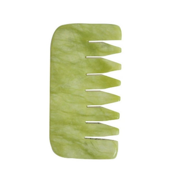 Gua Sha Stone Massage Natural Jade Head Scalp Scraping Massager Comb (01)