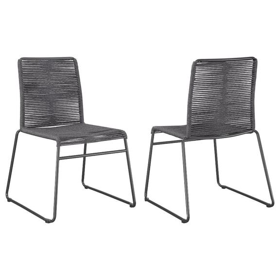 Plethoria Home Rope Woven Side Chairs (Set of 2)