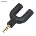 thumbnail image 3 of 3.5Mm Headphone Ysplitter Adapter Plated Microphone Audio Stereo Converter 8Pcs Mingyqi, 3 of 5