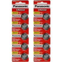 Panasonic CR2032 3V Lithium Coin Battery - 10 Pack