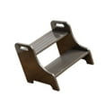 thumbnail image 3 of Lipstore Wood Step Stool Furniture Portable Two Step Stool for Adults Kitchen Nursery Dark Gray, 3 of 8