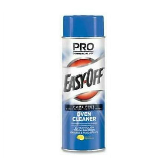 Professional EASY-OFF Fume Free Max Oven Cleaner, Foam, Lemon, 24 oz Aerosol Spray, 6/Carton (85260)