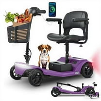 Metro Mobility Secure Foldable 4-Wheel Mobility Scooter with Charger & Basket