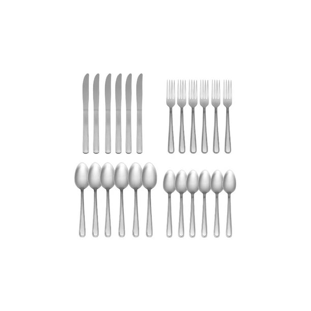 Juego De Cubiertos Moven Acero Inoxidable Kit De 24 Cosmo