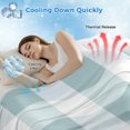thumbnail image 3 of Aqua Plaid Cooling Blanket,Lightweight Breathable Summer Throw Blanket with Double Sided Cold Effect,Spring Summer Farmhouse Buffalo Checkered Picnic Blankets Bed Sheet for Hot Sleepers 40"x60", 3 of 8