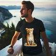 thumbnail image 5 of Men's Graphic TeeAnimals (3) Letter Print T-Shirts Round Neck Short Sleeves Sizes XS-5XL Summer Daily Casual Tops, 5 of 5