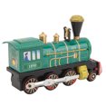 thumbnail image 1 of Clockwork Locomotive Toy, Handcrafted Portable Retro Green Tinplate Windup  Toy  for Collection Enthusiasts, 1 of 7