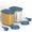 Blue, variant on Fazzn Dog Food Storage Container, Up to 31L, Attachable Wheels, For Dog Cat Bird and Other Pet Food Storage Bin, Keep Fresh, Easy Mobility - Blue.Independence Day