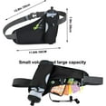 thumbnail image 2 of Running Belt Hydration Waist Pack with Water Bottle Holder for Men&Women Outdoor Sports (Black), 2 of 6