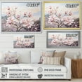 thumbnail image 4 of Designart "Pink Magnolias In Full Bloom II" Flowers Floater Framed Canvas Art Print, 4 of 5