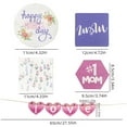 thumbnail image 3 of Washranp Mother's Day Tiered Tray Ornament,Easy to Assemble Wooden Dessert Tray Party Supplies, 3 of 5