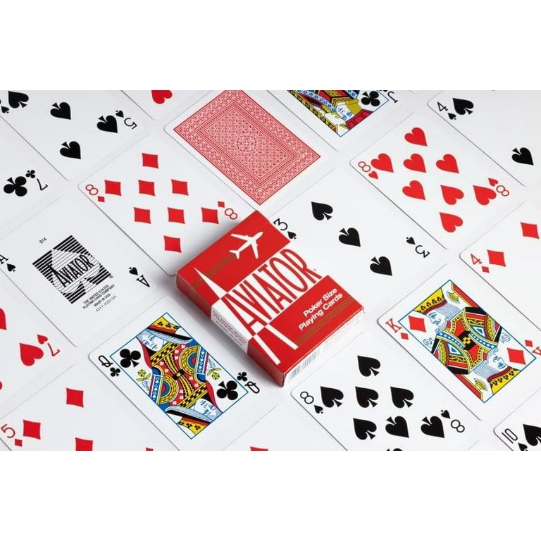 Aviator Poker Size Playing Cards Colors May Vary - Walmart.com