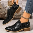 thumbnail image 4 of Dakaela Ankle Boots for Women Chunky Low Heel Western Chelsea Dress Booties Fall Winter Business Office Work Shoes Black 8.5, 4 of 8