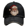 thumbnail image 4 of Yuanlong Unisex Christmas Baseball Cap Santa Printed All-Season Cap Vintage Washed Outdoor Sports Headwear, 4 of 5