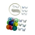 thumbnail image 4 of Kit de carillones de viento de concha para hacer uno mismo, carillón colgante de simpatía para mujeres, carillón de viento para patio Multicolor, 4 of 8