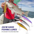 thumbnail image 4 of Mediciónica de Pesca de Fundición Ultra Larga 20 cm Agua Salada Hundimiento Minnow Cebo de Pesca Tackle de Pesca 2 Hook Big Seabass Hard CeBa, 4 of 6