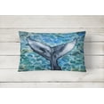 thumbnail image 2 of Carolines Treasures BB5337PW1216 Whale Tail Canvas Fabric Decorative Pillow, 2 of 3