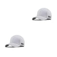 thumbnail image 3 of Gorra de béisbol ajustable Qarigey para hombres y mujeres algodón visera Blanco L 2Conjunto, 3 of 6