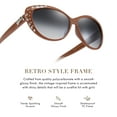 thumbnail image 3 of Giselle Cat Eye Rhinestone Kids Retro Sunglasses for Teens Girls Children Age 6-14 Trendy Glasses, 3 of 7