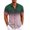 212# Green, variant on Huresd Men's Wrinkle Free Untucked Cuban Shirt Business Casual Button Down Shirts Short Sleeve Striped Print Shirts Light Purple L