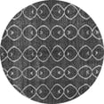 thumbnail image 1 of Ahgly Company Indoor Round Abstract Gray Modern Area Rugs, 7' Round, 1 of 4