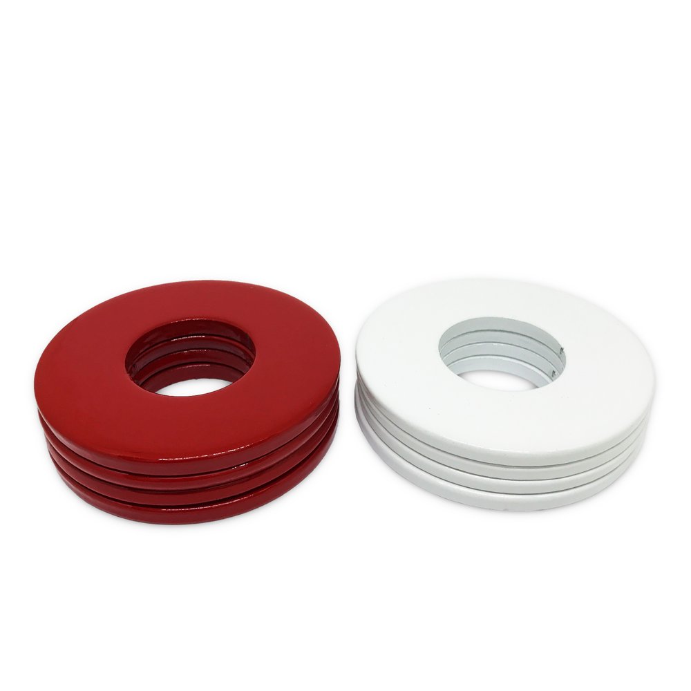 8 Pack High Quality Powder Coated Steel Replacement Washer Toss