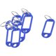 thumbnail image 3 of 10Pcs Metal Ring Blue Plastic Oval Key Fobs Luggage ID Label Name Tag Keyring Keychain, 3 of 4
