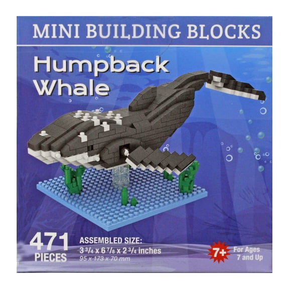 Hawaiian Collectibles Mini Block Whale Building Set (471 Pieces)