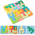 thumbnail image 4 of 1 set of Shape Matching Building Blocks Puzzle Assembly Toy Wooden Building Blocks, 4 of 9