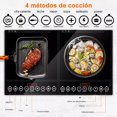 thumbnail image 4 of Parrilla de Induccion, Parrilla de Inducci&oacute;n El&eacute;ctrica Doble, Panel de Control con Sensor T&aacute;ctil, Temporizador 24 Horas, Estufas Electricas Modernas con 9 Niveles, 4 of 7
