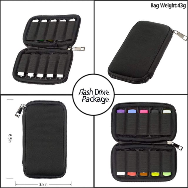 Flash Drive Case USB Storage Case USB Holder Storage Bag for USB Flash Drive Electronic Accessories Organizer for USB Flash Drive, USB Case, Thumb Drive Caes, Jump Drive Case, USB Organizer