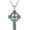 Silver B-Clover Necklace, variant on Tree of Life/Clover/Celtic Cross Necklace Claddagh Trinity Knot Pendant Religious Jewelry Gift for Women Men