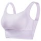 thumbnail image 4 of Sujetador deportivo sin aros para mujer - Camiseta de yoga sexy con fruncido y relleno fijo en el pecho - S-XL, 4 of 4
