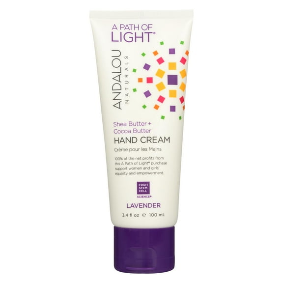 Andalou Naturals Hand Cream, Lavender 3.4 oz (Pack of 2)