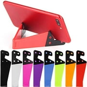 8 PCS Universal Pocket-sized Colorful Portable Foldable V model Mobile Phone Holder, SourceTon Desktop Stand Mount