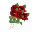 thumbnail image 4 of 5 centros de mesa de flores artificiales para San Valentín, decoración para el hogar. Rojo, 4 of 9
